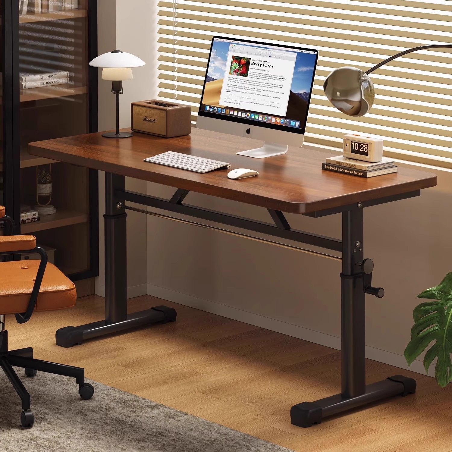 Desk Setup Notebook - Modern Simple Adjustable Height Computer Desk