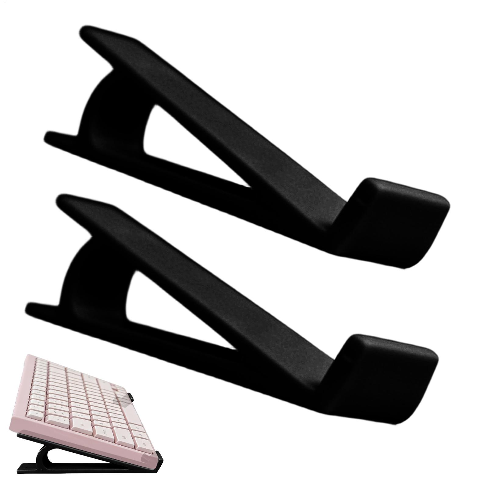 Desk Setup Riser - Ergonomic Non Slip Keyboard Riser 2Pcs