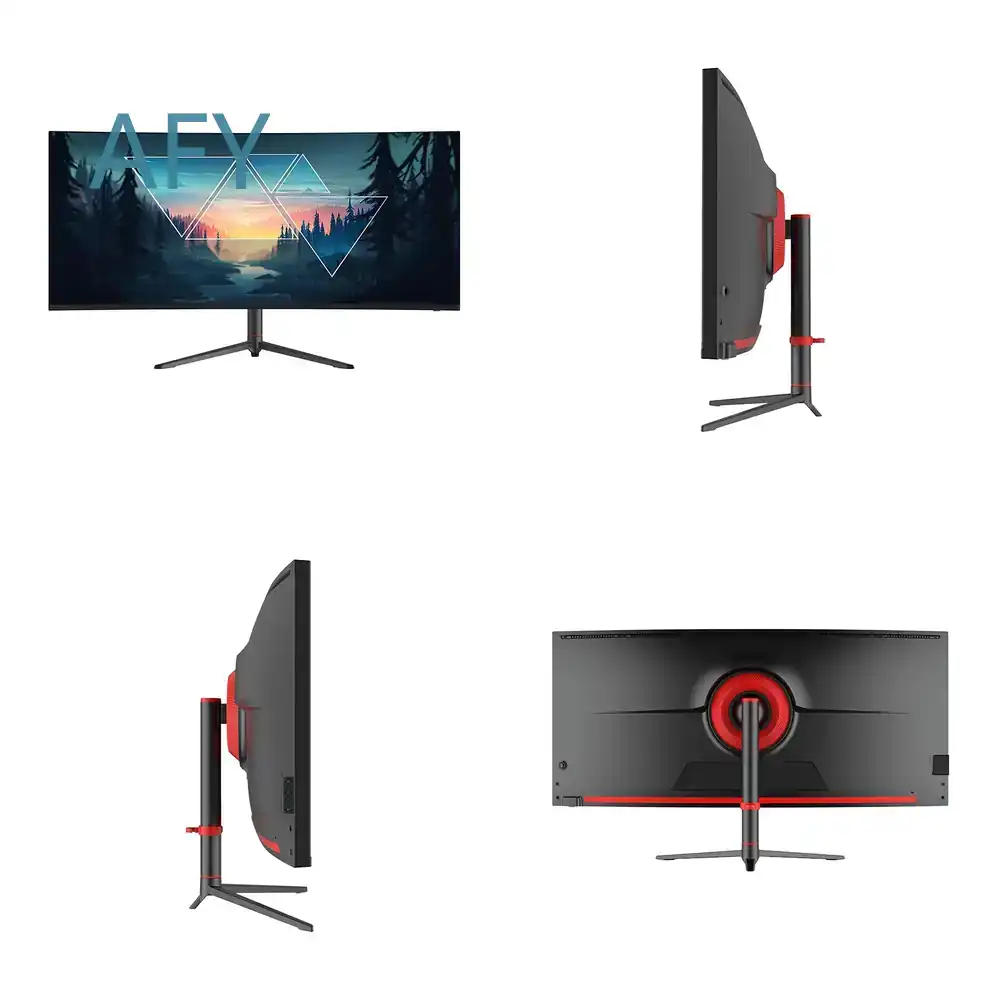 Desk Setup Dual Monitor - Flashworth 34 inch 4K curved gaming