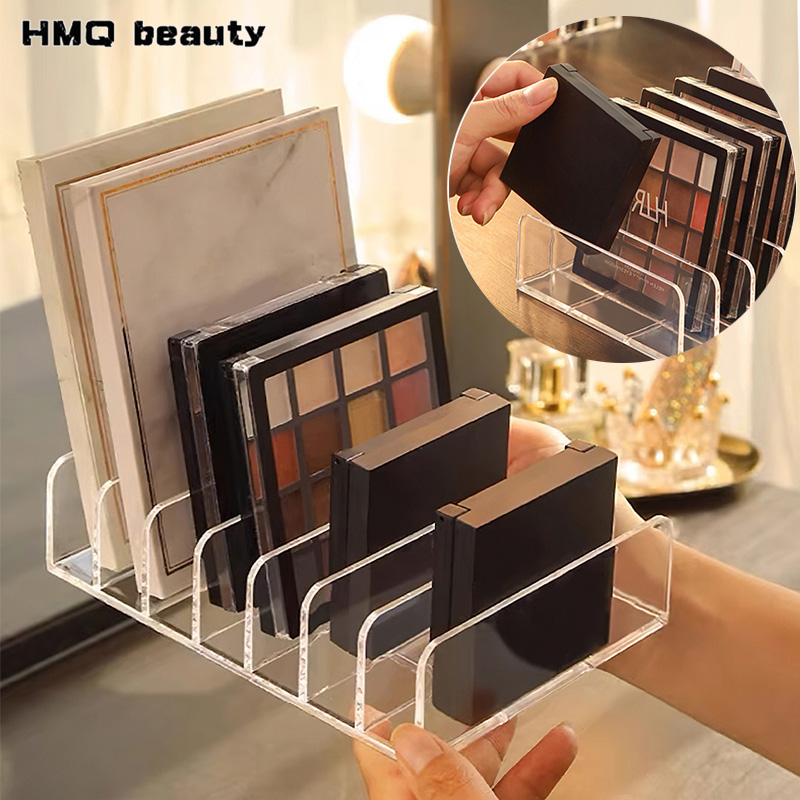 Desk Setup Shelf - 7-Compartment Makeup Organizer Desktop Eye Shadow