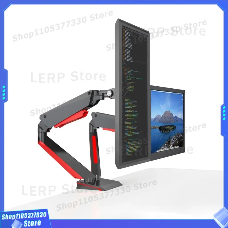 Aluminum Dual Monitor Arm 15 t - đánh giá và giá Desk Setup Dual Monitor