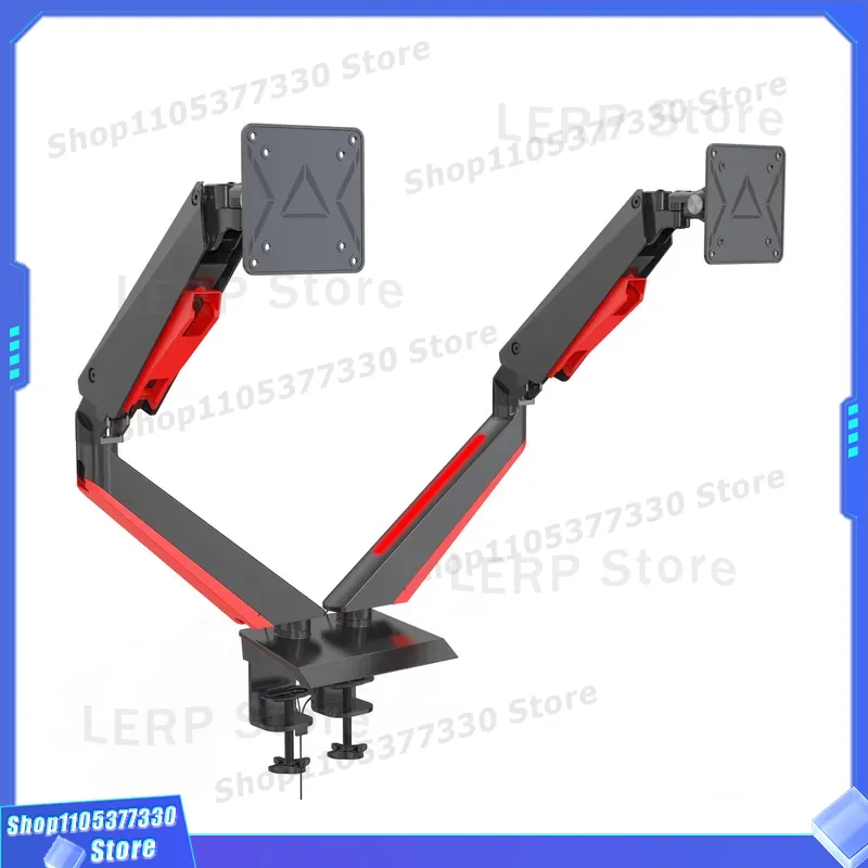 Aluminum Dual Monitor Arm 15 t - đánh giá và giá Desk Setup Dual Monitor