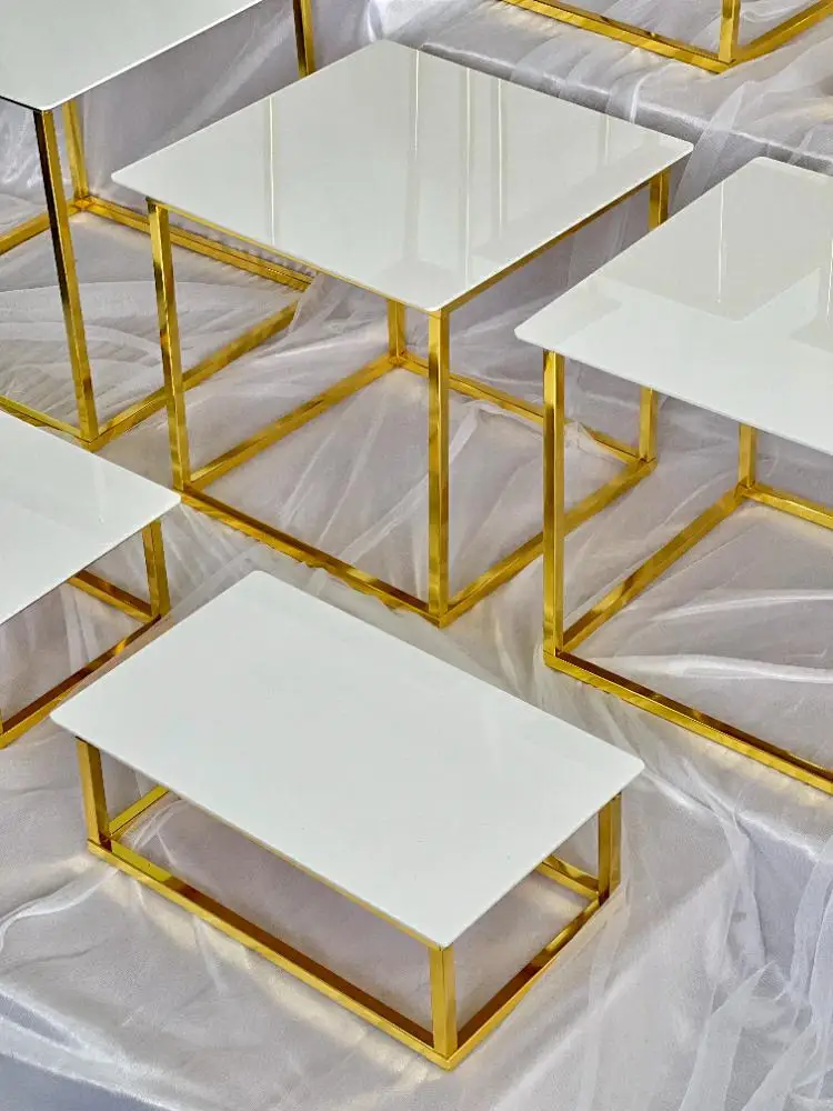12-20 PCS Luxury Gold Frame Wh - đánh giá và giá Desk Setup Riser