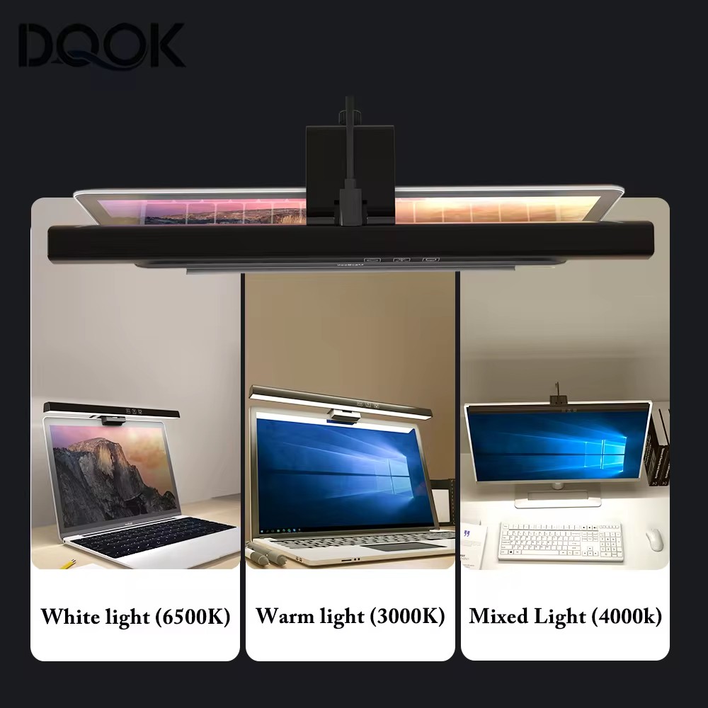 Screen LED Bar Desk Lamp PC Co - đánh giá và giá Desk Setup Notebook