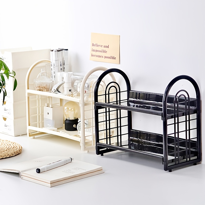 1pc Double Layer Multi-Functio - đánh giá và giá Desk Setup Shelf