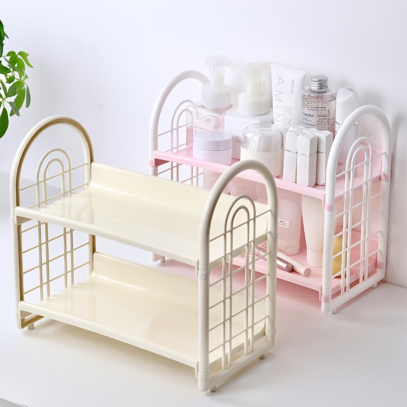 1pc Double Layer Multi-Functio - đánh giá và giá Desk Setup Shelf