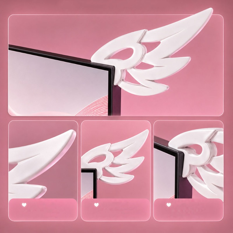Kawaii 3D Wing Decor for Compu - đánh giá và giá Desk Setup Accessories Aesthetic