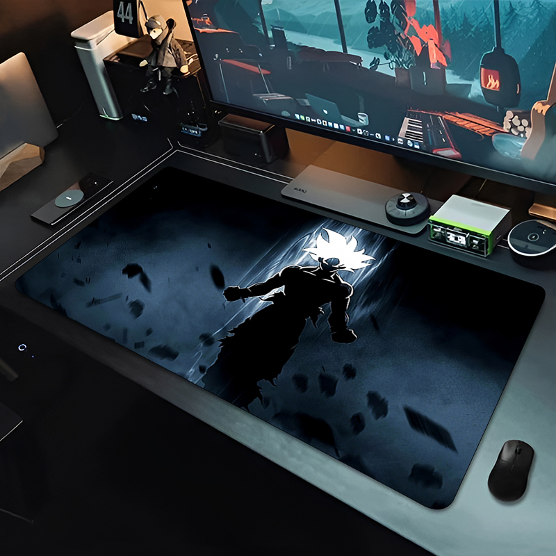DBZ Black Anime Mouse Pad Drag - đánh giá và giá Desk Setup Rug
