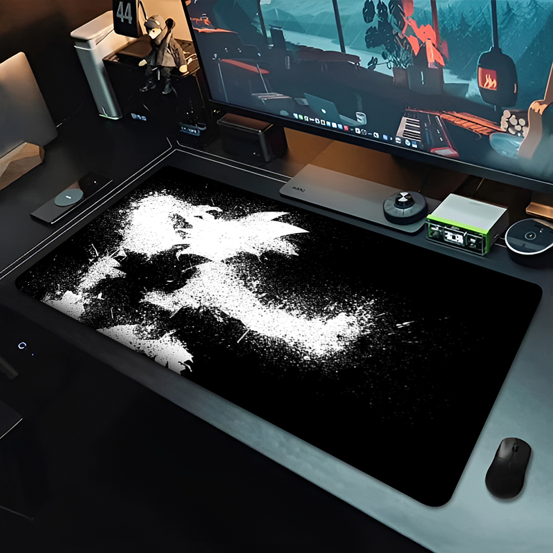 DBZ Black Anime Mouse Pad Drag - đánh giá và giá Desk Setup Rug