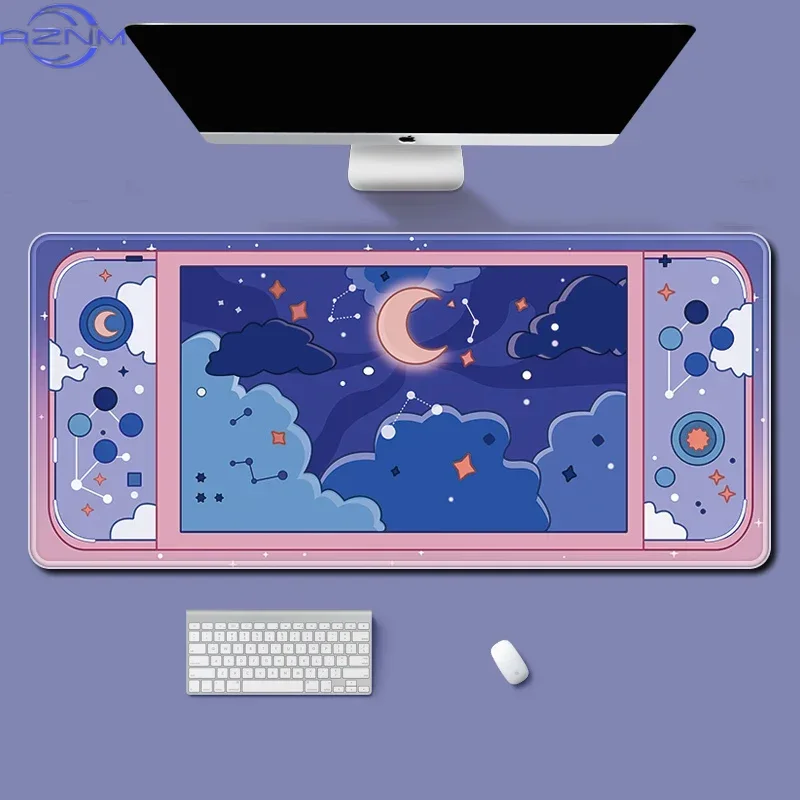Moon and Stars Large Desk Mat  - đánh giá và giá Desk Setup Accessories Aesthetic