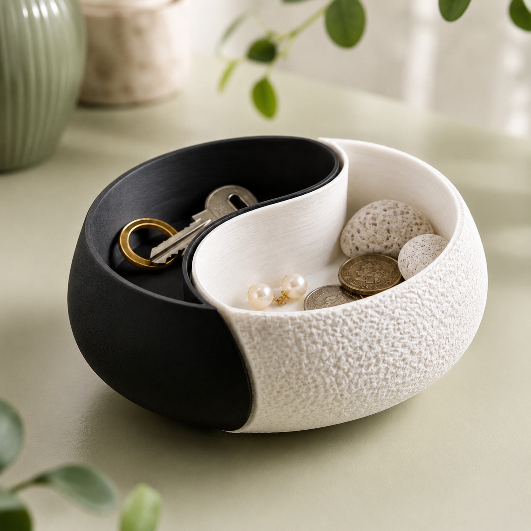 1-Piece Black and White Color  - đánh giá và giá Desk Setup Black And White