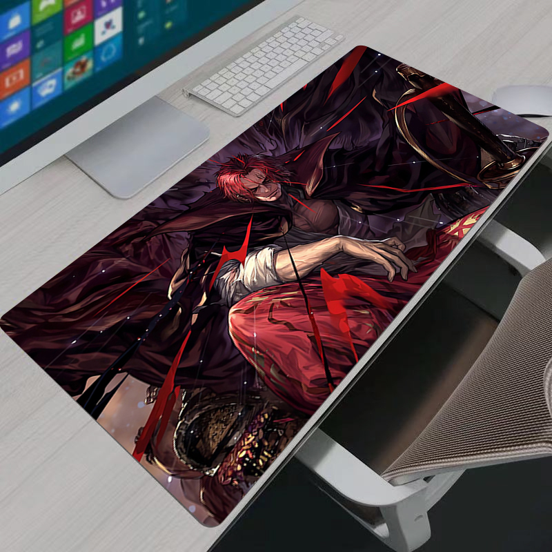 One Piece Shanks Mouse Pad Lar - đánh giá và giá Desk Setup Carpet