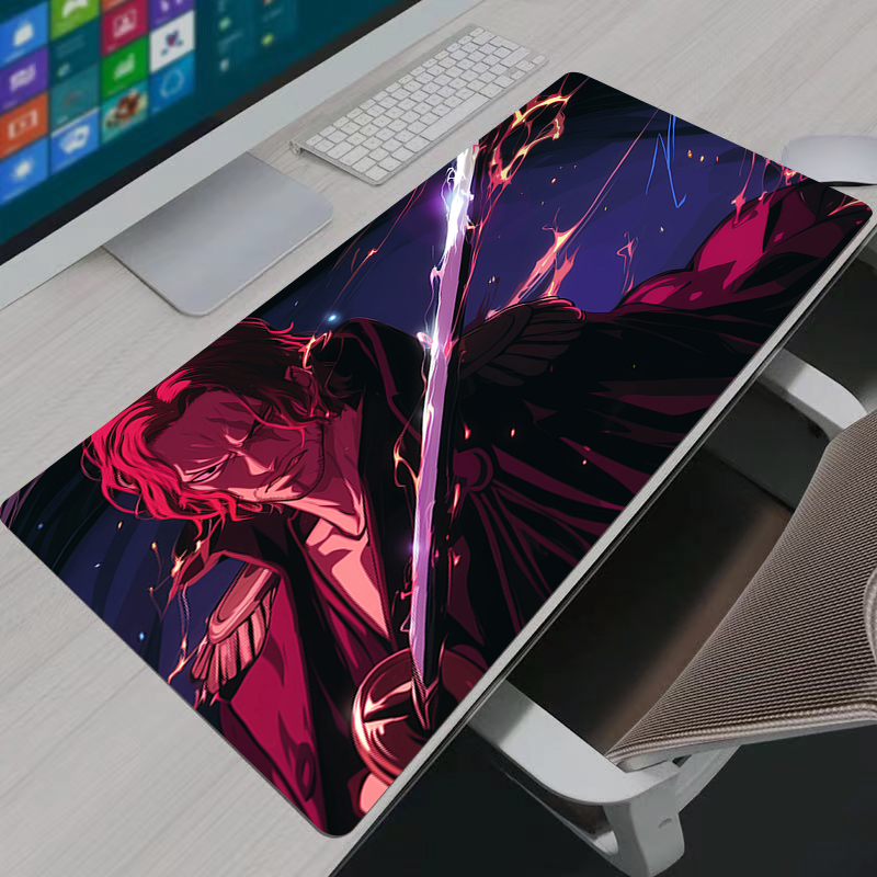 One Piece Shanks Mouse Pad Lar - đánh giá và giá Desk Setup Carpet