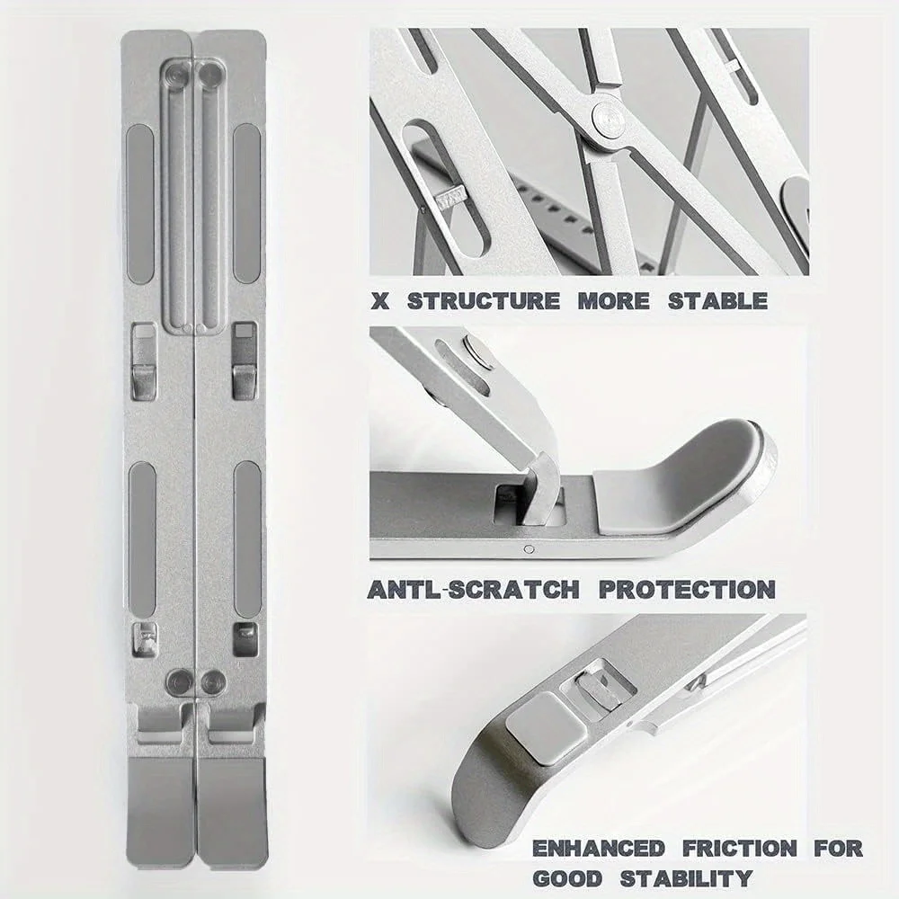 Foldable Aluminum Laptop Riser - đánh giá và giá Desk Setup Riser