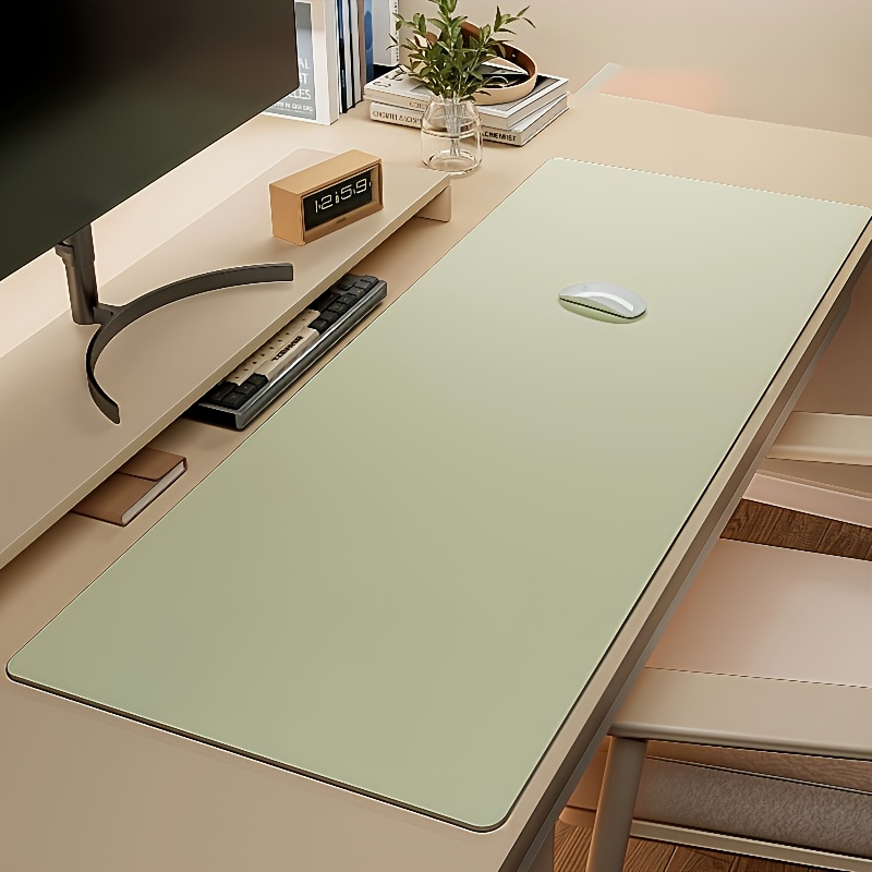 1pc Large Faux Leather Mouse P - đánh giá và giá Desk Setup Rug