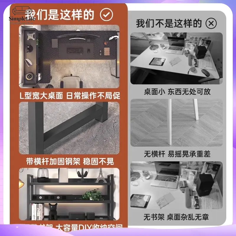 Corner Gaming Desk Computer De - đánh giá và giá Desk Setup L Shaped