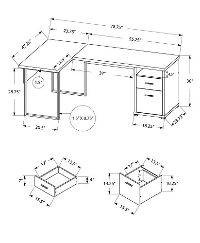 I 7257 Computer Desk, Home Off - đánh giá và giá Desk Setup L Shaped