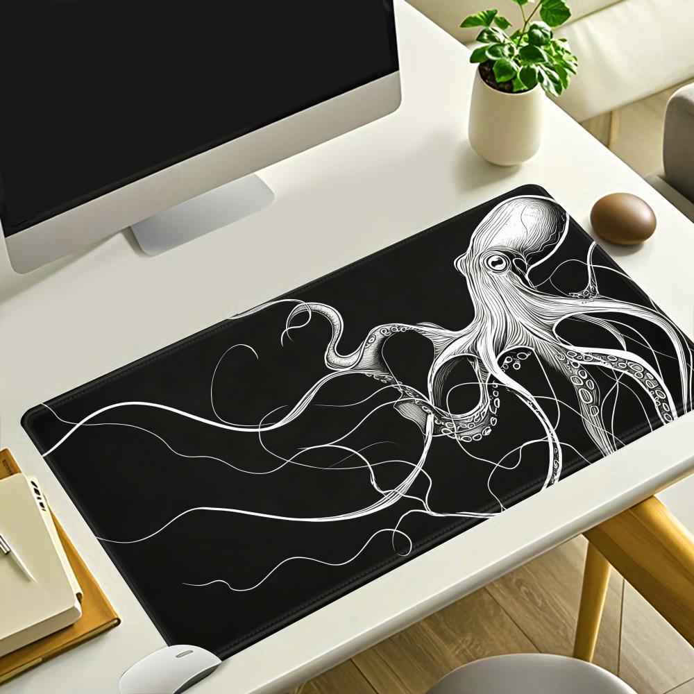 HYBXAXC Octopus Mouse Pad, Bla - đánh giá và giá Desk Setup Black And White