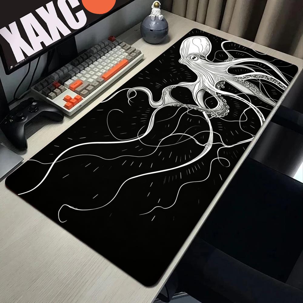 HYBXAXC Octopus Mouse Pad, Bla - đánh giá và giá Desk Setup Black And White