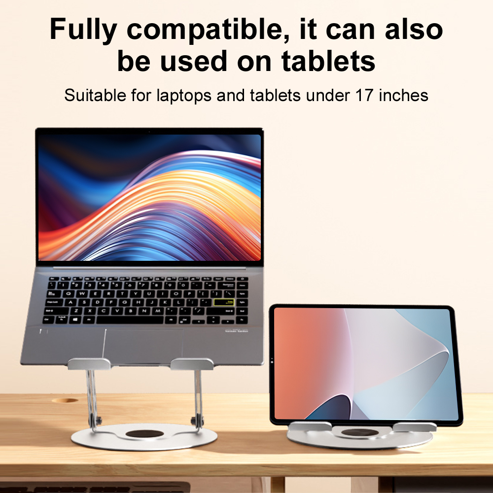 360° Rotating Laptop Stand Adj - đánh giá và giá Desk Setup Riser
