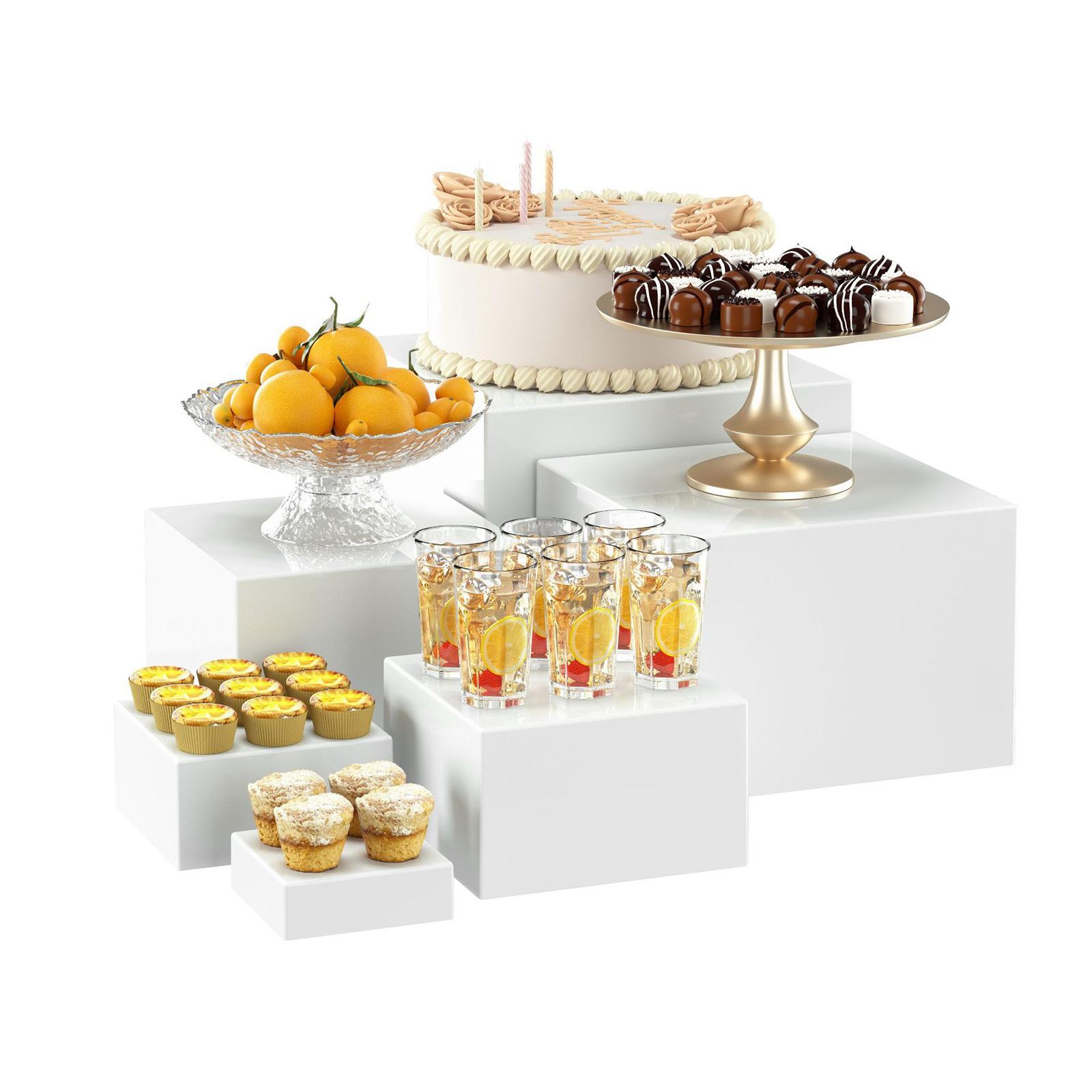 6x Acrylic Buffet Riser Desser - đánh giá và giá Desk Setup Riser
