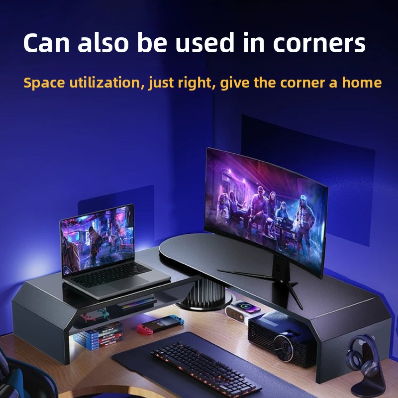 Gaming Dual Monitor Stand Offi - đánh giá và giá Desk Setup Dual Monitor