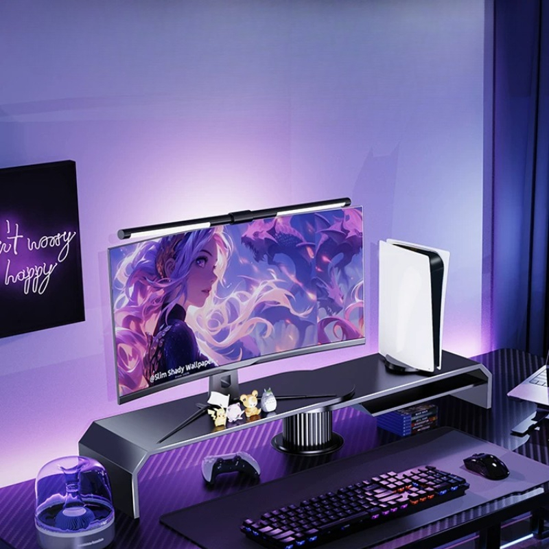 Gaming Dual Monitor Stand Offi - đánh giá và giá Desk Setup Dual Monitor