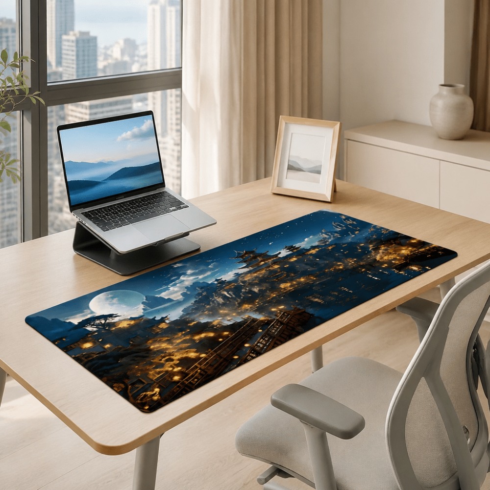 Original fantasy night city mo - đánh giá và giá Desk Setup For Work