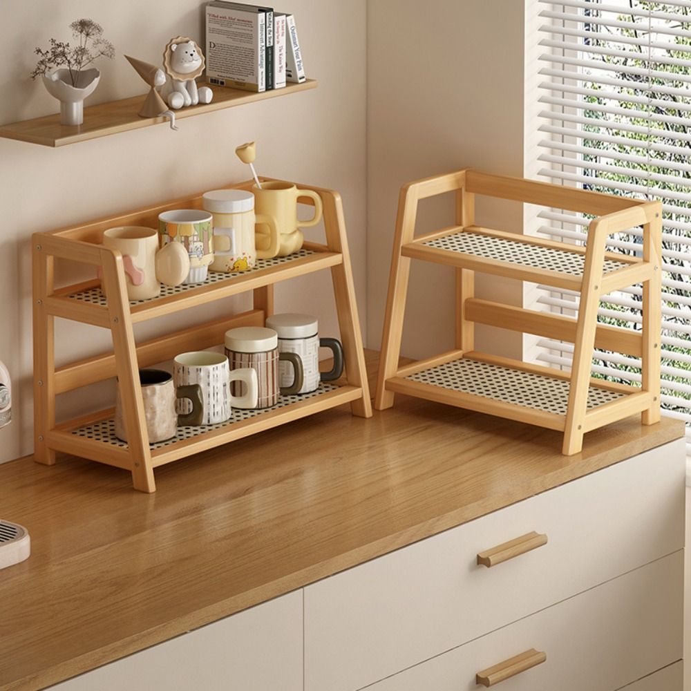 Wooden Storage Shelf for Kitch - đánh giá và giá Desk Setup Shelf