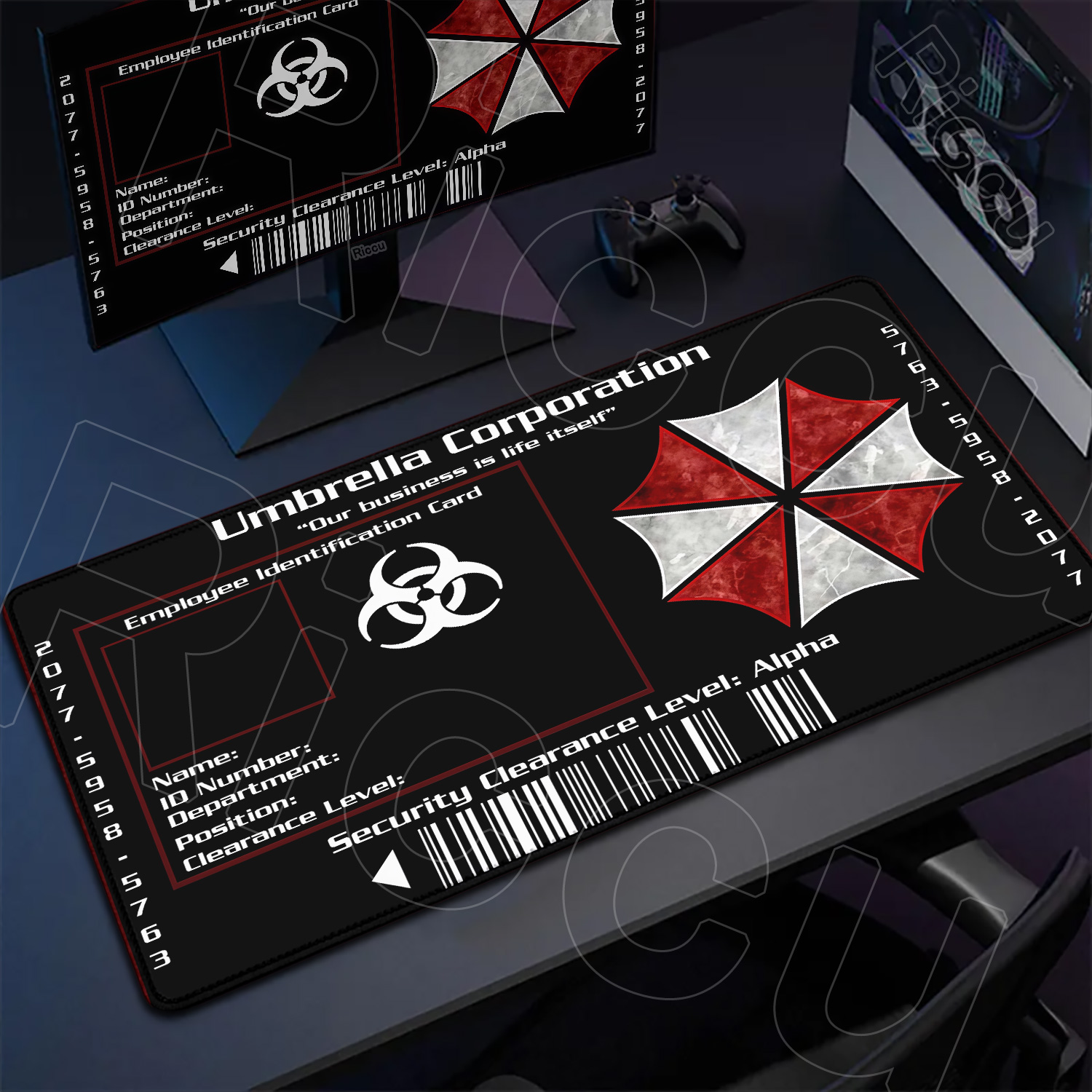 XXL HD Resident Evil Requiem M - đánh giá và giá Desk Setup Rug