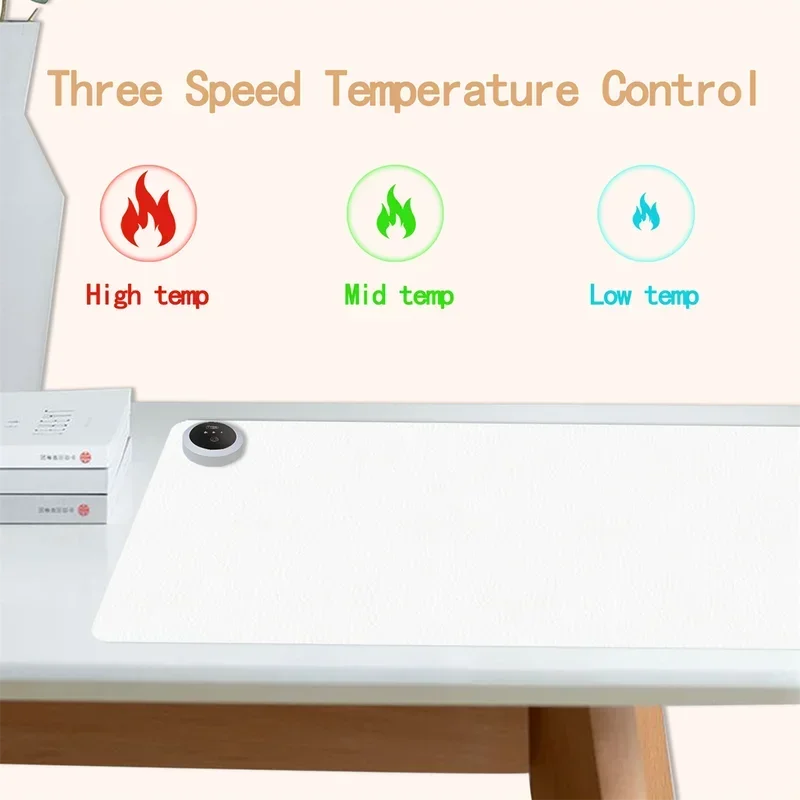 Extra Large Heated Desk Pad El - đánh giá và giá Desk Setup Rug