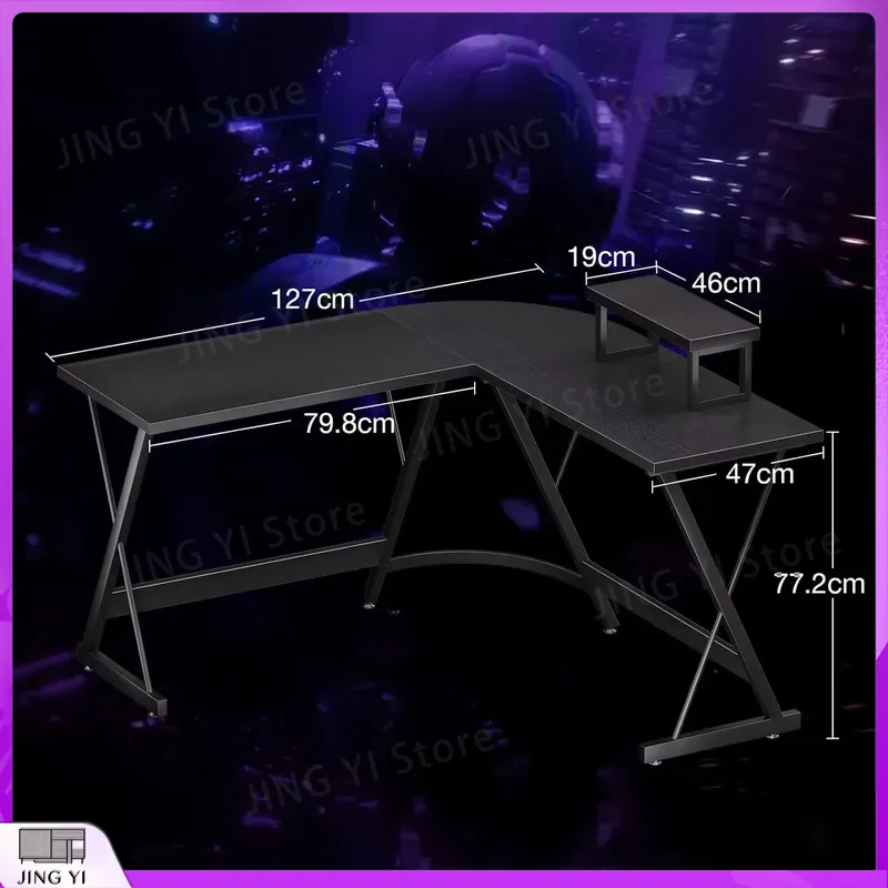 L Shaped Gaming Desk with Moni - đánh giá và giá Desk Setup L Shaped