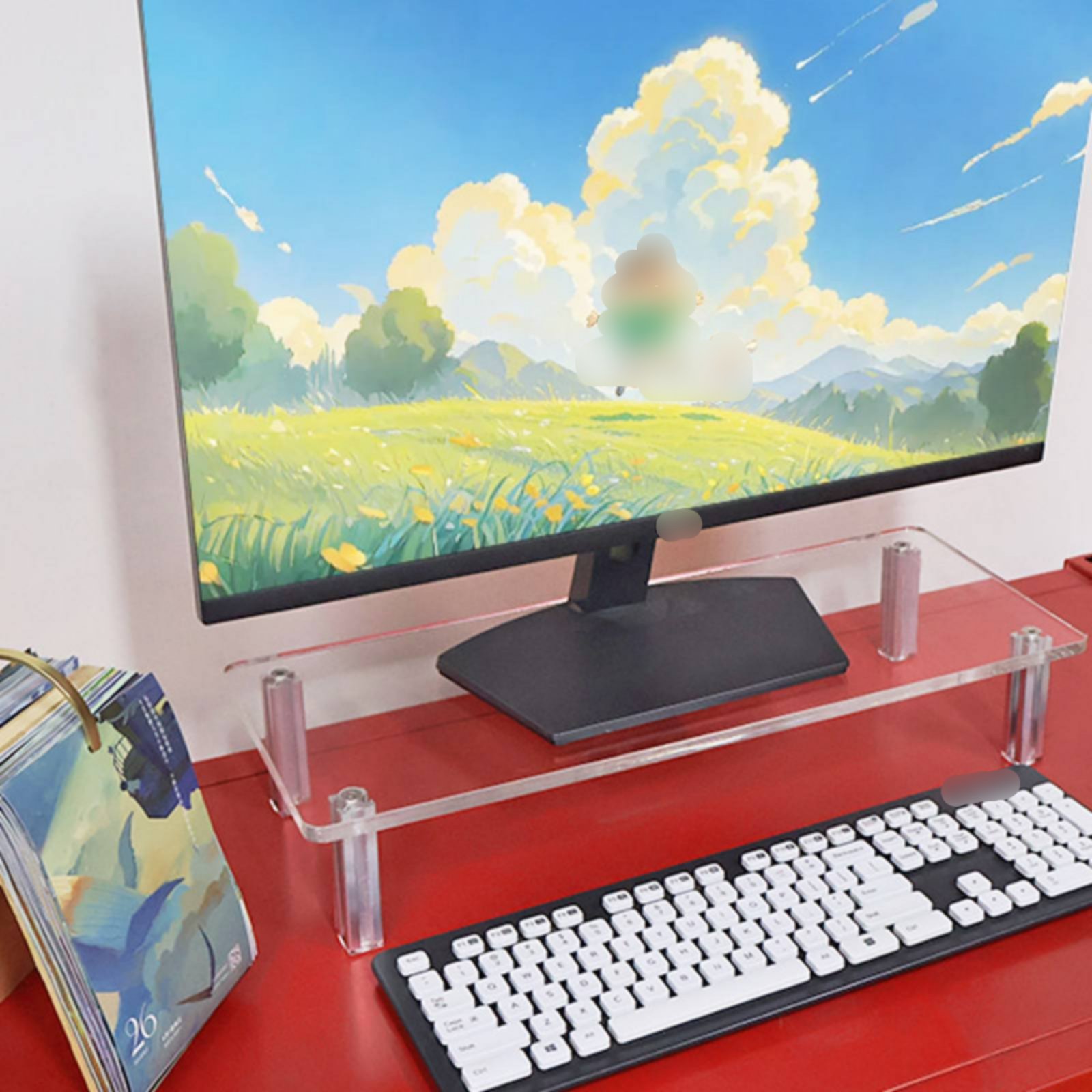 Acrylic Monitor Stand Easy to  - đánh giá và giá Desk Setup Riser