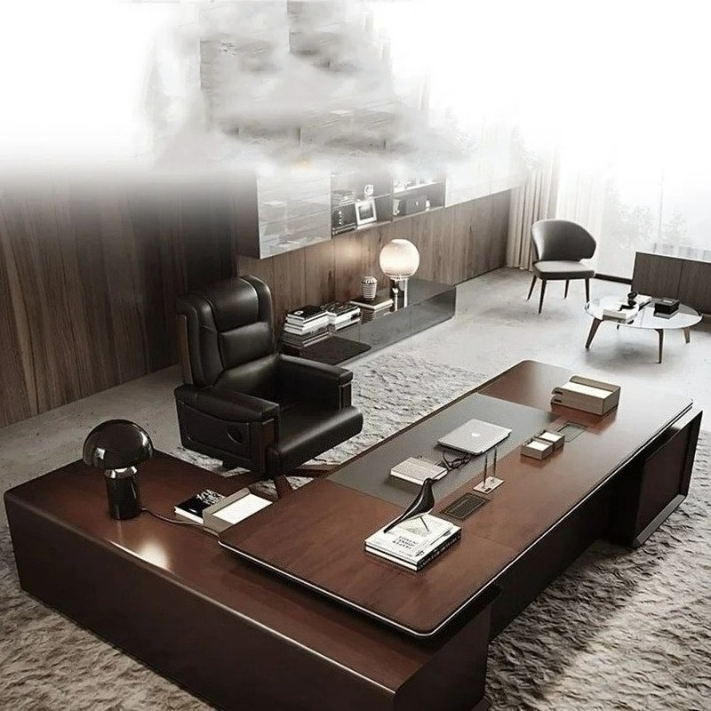 Modern Office Storage Executiv - đánh giá và giá Desk Setup For Work