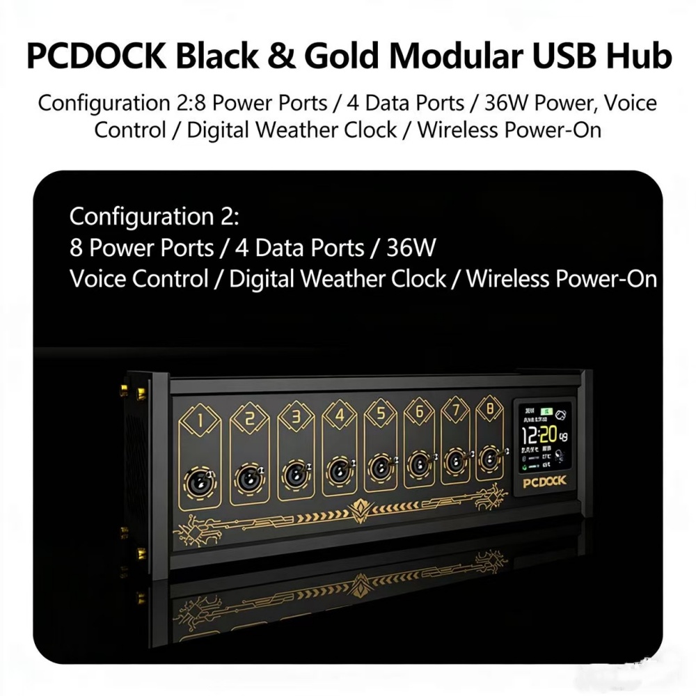 PCDOCK Block USB Desktop Power - đánh giá và giá Desk Setup Designer