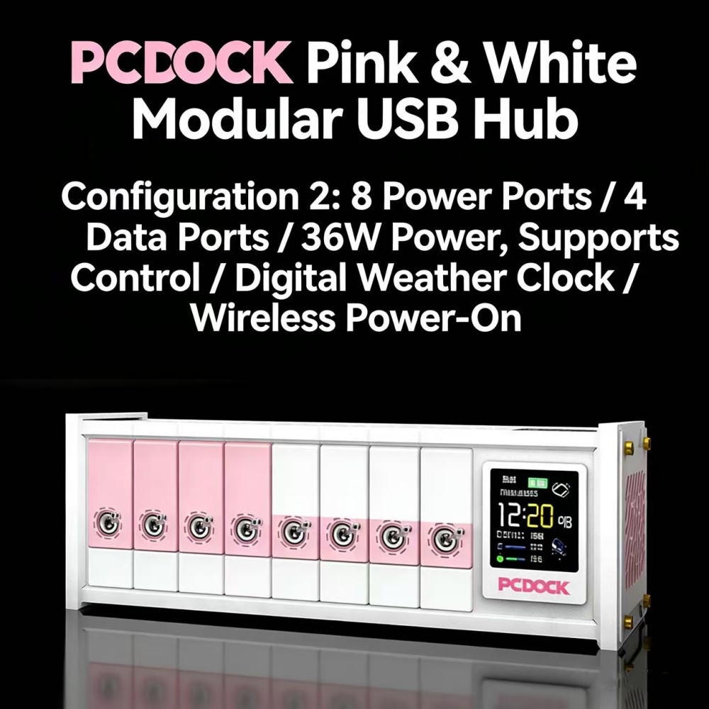 PCDOCK Block USB Desktop Power - đánh giá và giá Desk Setup Designer