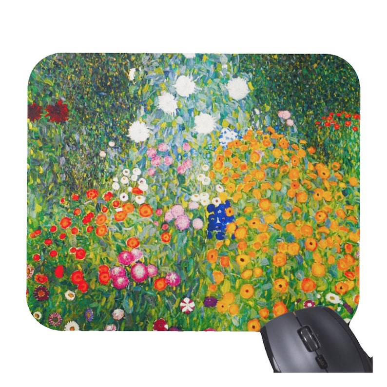 Gustav Klimt Flowers Floral Mo - đánh giá và giá Desk Setup Accessories Aesthetic