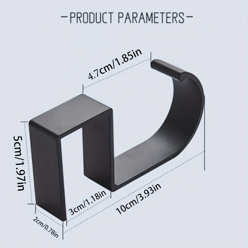 Aluminum Desk Hook Organizer A - đánh giá và giá Desk Setup Black And White