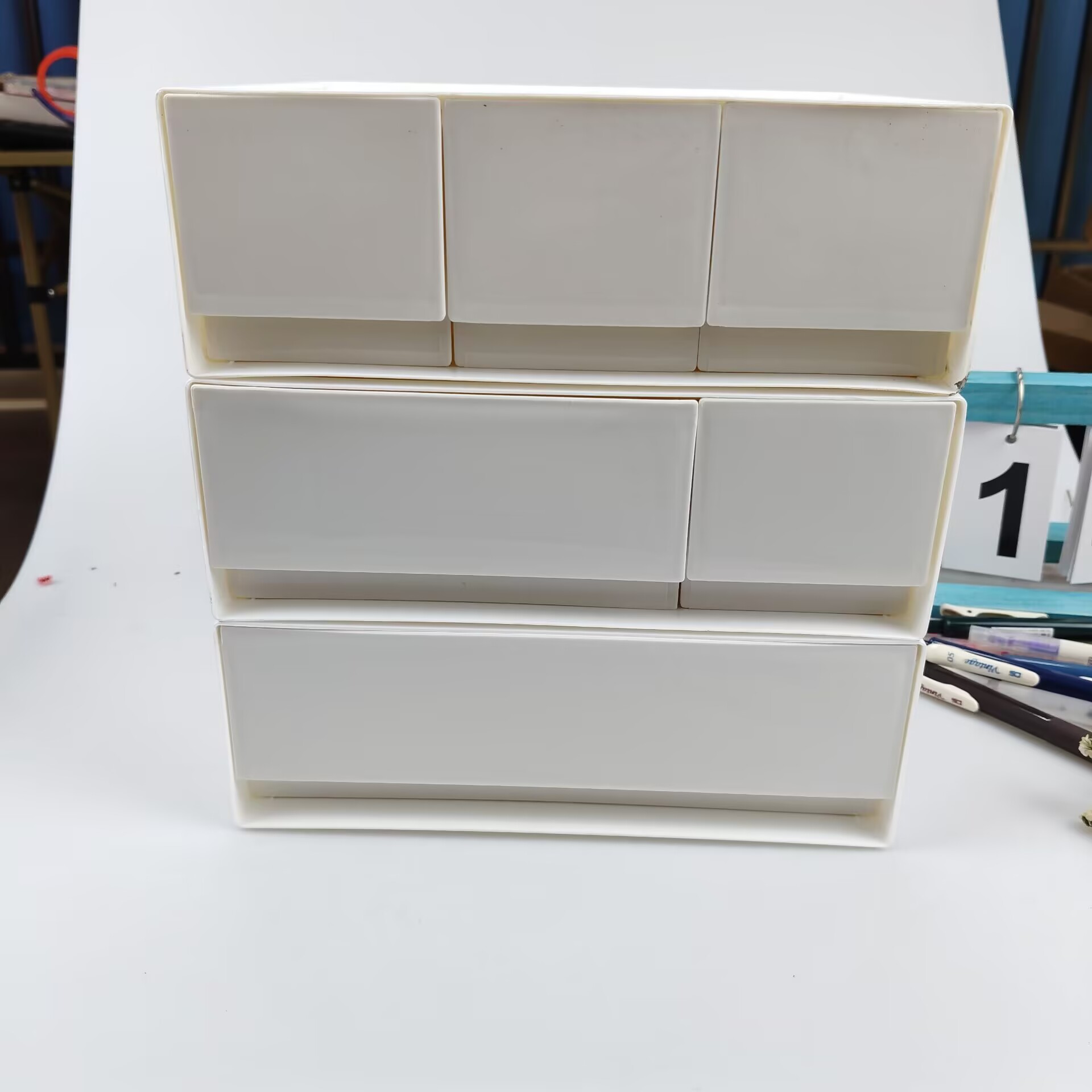 Desktop Storage Box, Drawer, C - đánh giá và giá Desk Setup Shelf