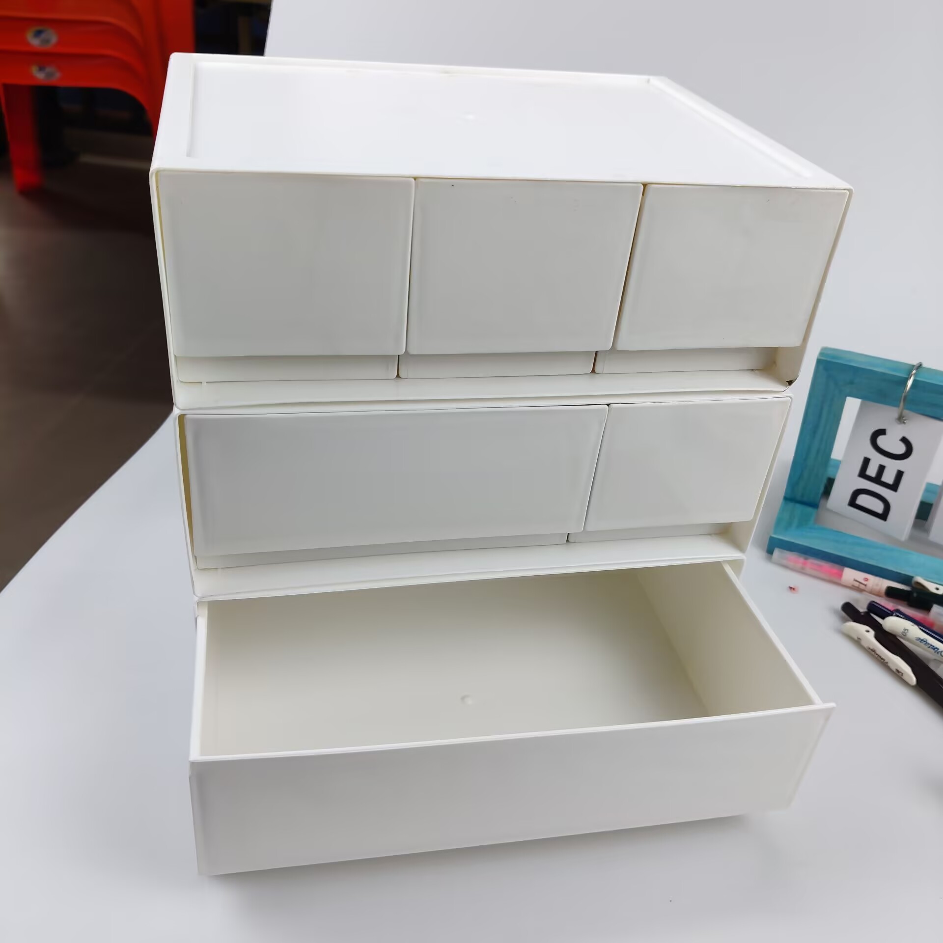 Desktop Storage Box, Drawer, C - đánh giá và giá Desk Setup Shelf