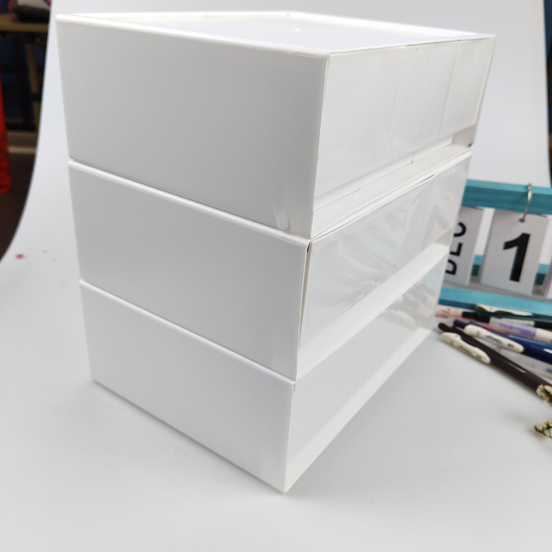 Desktop Storage Box, Drawer, C - đánh giá và giá Desk Setup Shelf