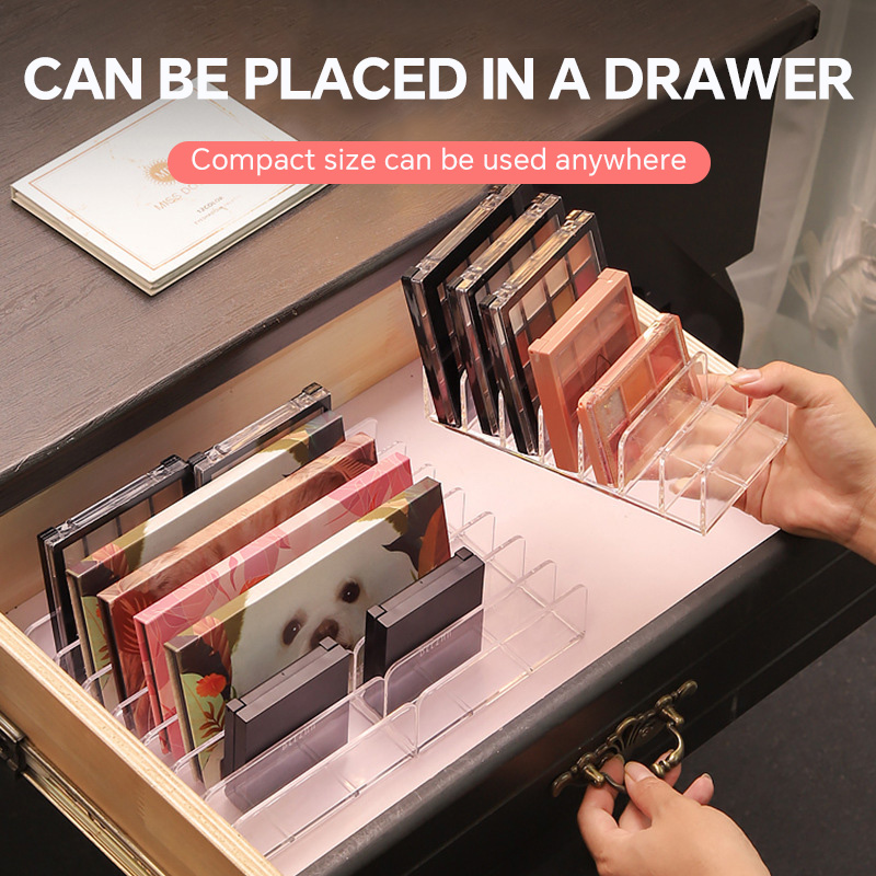7 Grids Acrylic Table Cosmetic - đánh giá và giá Desk Setup Shelf