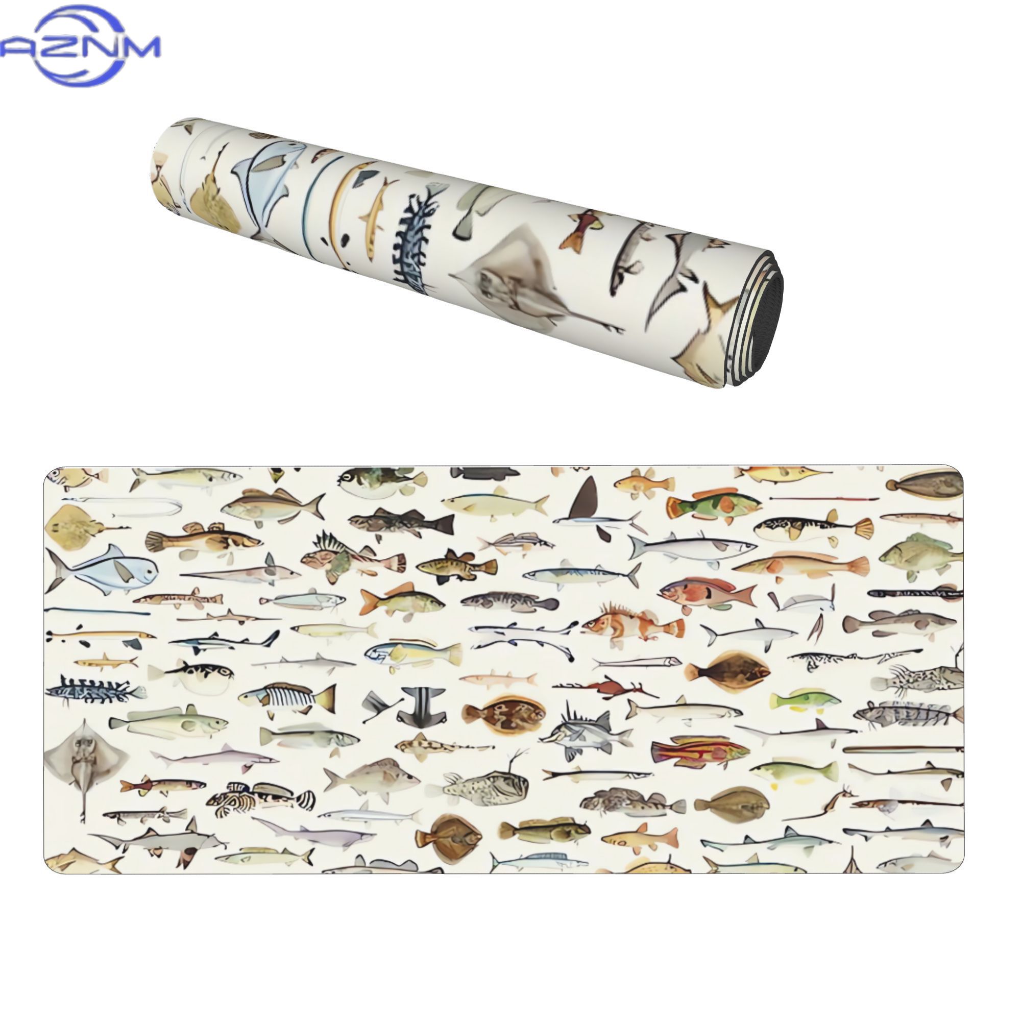 Fish Desk Mat for Mood Lightin - đánh giá và giá Desk Setup Corner