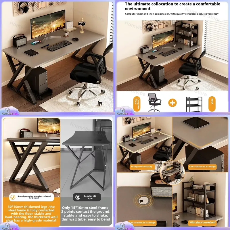 Modern Wooden Computer Desk fo - đánh giá và giá Desk Setup L Shaped