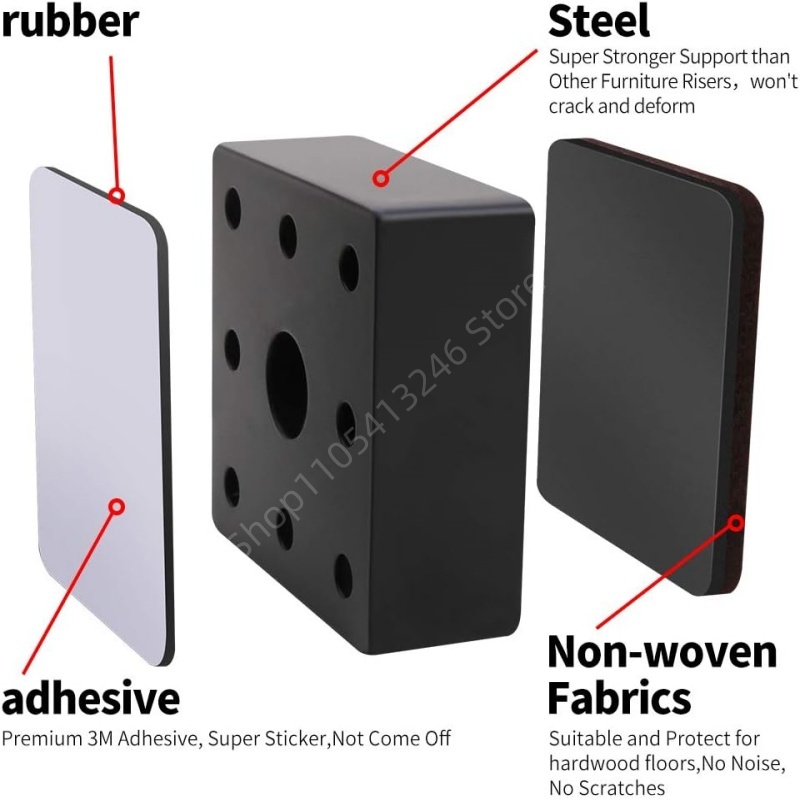 4Pcs Heavy Metal Furniture Fee - đánh giá và giá Desk Setup Riser