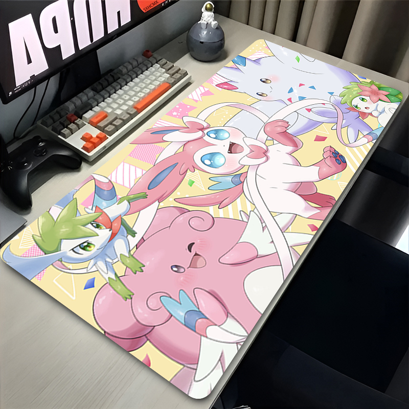 Large Pink Cute Mousepad XXL G - đánh giá và giá Desk Setup Carpet