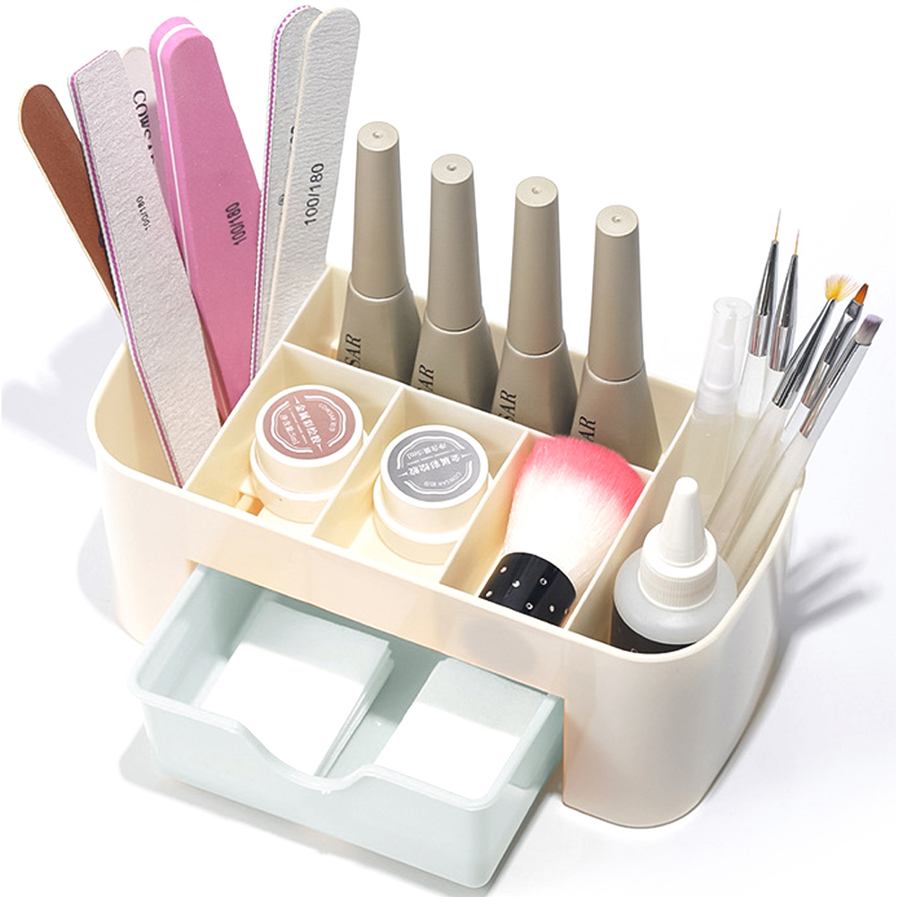 Nail Art Organizer Desktop Dra - đánh giá và giá Desk Setup Shelf