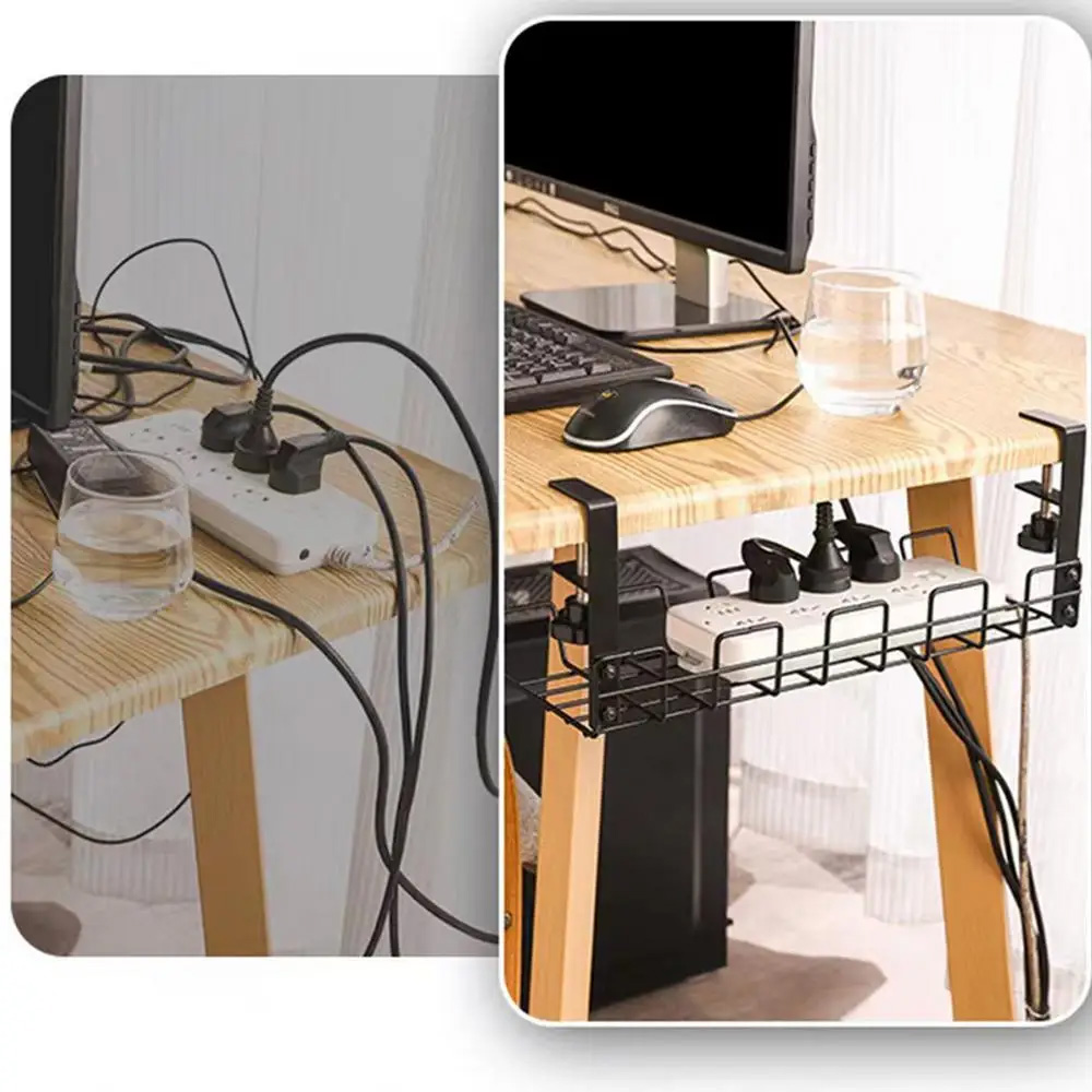 Cable Management Box Under Des - đánh giá và giá Desk Setup Shelf